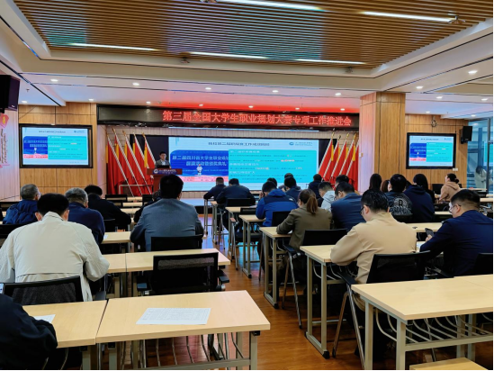 我校召开第三届全国大学生职业规划大赛专项工作推进会(图1) 我校召开第三届全国大学生职业规划大赛专项工作推进会(图1)